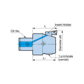 EWB Boring Head (For high-speed finishing/Built-in automatic precision balancing)  Diameter: ø32 - ø105 - Big-tools Industrial Supply Tools for Metal Cutting